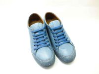 Çarıkçım Hakiki Deri Kauçuk Tabanlı Ayakkabı Mavi 96 1111 - Thumbnail