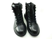 Çarıkçım Hakiki Deri Kauçuk Tabanlı Ayakkabı Siyah 114 K1004 - Thumbnail