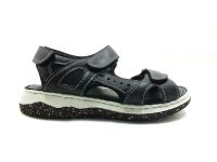 Çarıkçım Hakiki Deri Sandalet Siyah 120 2051 - Thumbnail