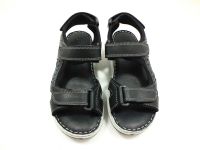 Çarıkçım Hakiki Deri Sandalet Siyah 120 2051 - Thumbnail