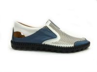 çarıkçım - Çarıkçım Hakiki Deri Yazlık Ayakkabı Beyaz-Mavi 05 922 (1)