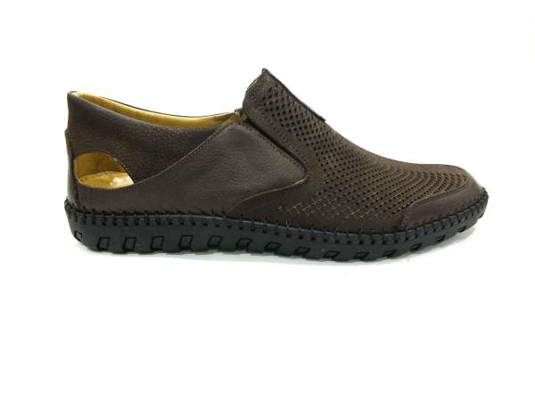 Çarıkçım Hakiki Deri Yazlık Ayakkabı Kahverengi