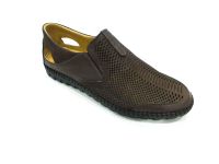 Çarıkçım Hakiki Deri Yazlık Ayakkabı Kahverengi-Nubuk 05 922 - Thumbnail