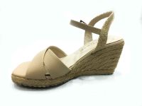 Çarıkçım Hasır Tabanlı Sandalet Bej 133 A-302 - Thumbnail