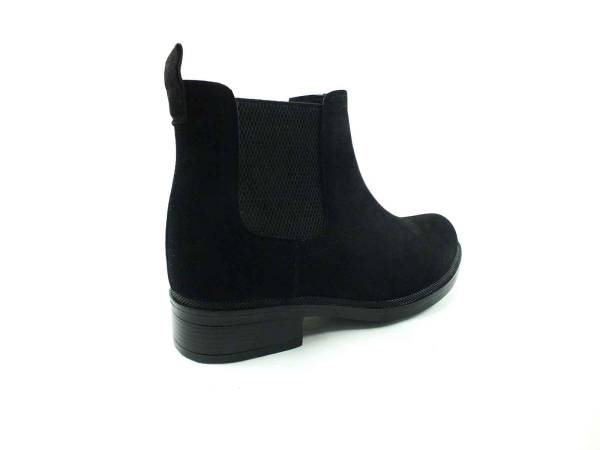 Çarıkçım Bağcıksız Kadın Bot - Siyah-Süet - 640-04
