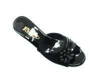 Çarıkçım Kadın Ev Terliği Siyah-Süet 19 70 - Thumbnail