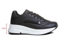 Çarıkçım Kadın Sneaker Ayakkabı Siyah-Beyaz 139 137 - Thumbnail