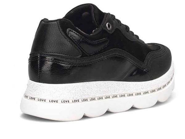 Çarıkçım Kadın Sneaker Ayakkabı Siyah-Beyaz