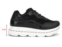 Çarıkçım Kadın Sneaker Ayakkabı Siyah-Beyaz - Thumbnail