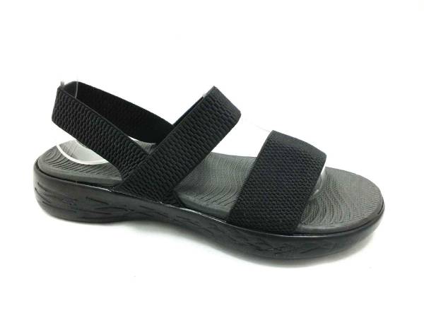 Çarıkçım Lastikli Hafif Kadın Sandalet Siyah 118 12