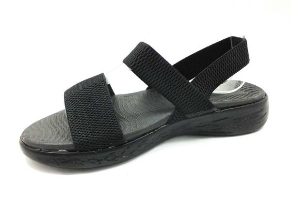 Çarıkçım Lastikli Hafif Kadın Sandalet Siyah 118 12