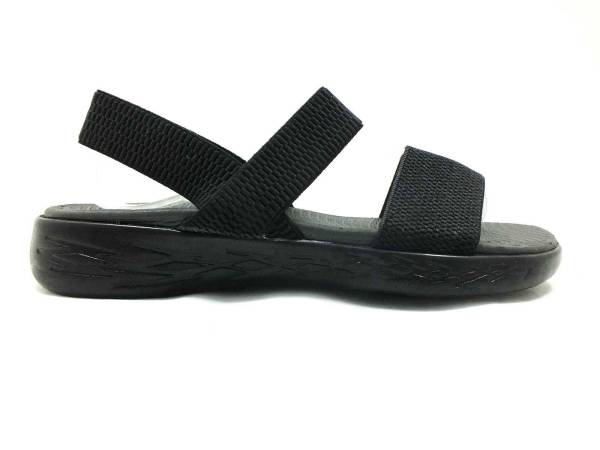 Çarıkçım Lastikli Hafif Kadın Sandalet Siyah 118 12