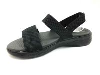 Çarıkçım Lastikli Hafif Kadın Sandalet Siyah 118 12 - Thumbnail