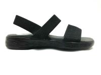 Çarıkçım Lastikli Hafif Kadın Sandalet Siyah 118 12 - Thumbnail