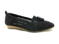 Çarıkçım Örgülü Kadın Sandaleti Siyah 118 20 - Thumbnail