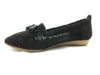 Çarıkçım Örgülü Kadın Sandaleti Siyah 118 20 - Thumbnail