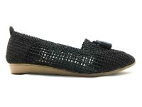 Çarıkçım Örgülü Kadın Sandaleti Siyah 118 20 - Thumbnail