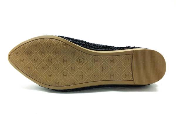 Çarıkçım Örgülü Kadın Sandaleti Siyah 118 20