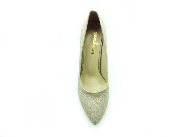 Çarıkçım Stiletto Ayakkabı - Altın-Simli - 700