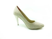 Çarıkçım Stiletto Ayakkabı - Altın-Simli - 700 - Thumbnail