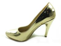 çarıkçım - Çarıkçım Stiletto Kadın Ayakkabı Altın-Ayna 61 700 (1)