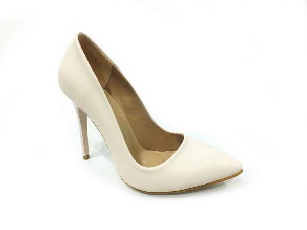 Çarıkçım Stiletto Kadın Ayakkabı Ekru 114 1519