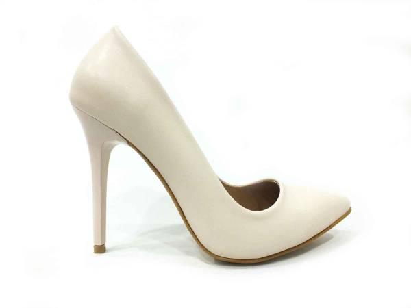 Çarıkçım Stiletto Kadın Ayakkabı Ekru 114 1519
