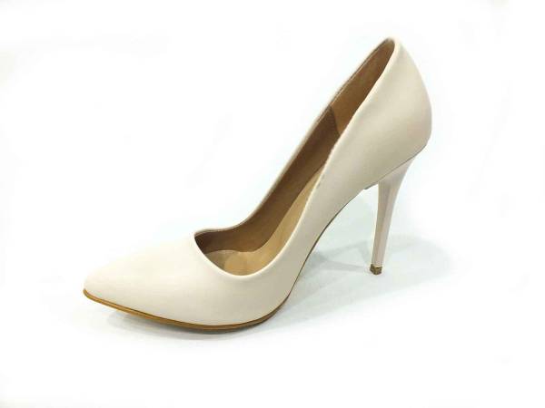 Çarıkçım Stiletto Kadın Ayakkabı Ekru 114 1519