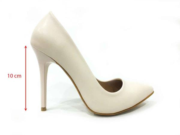 Çarıkçım Stiletto Kadın Ayakkabı Ekru 114 1519