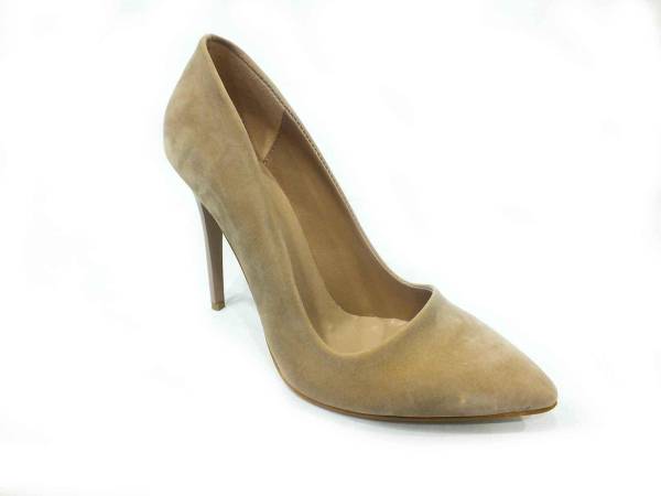 Çarıkçım Stiletto Kadın Ayakkabı Ten-Süet 114 1519