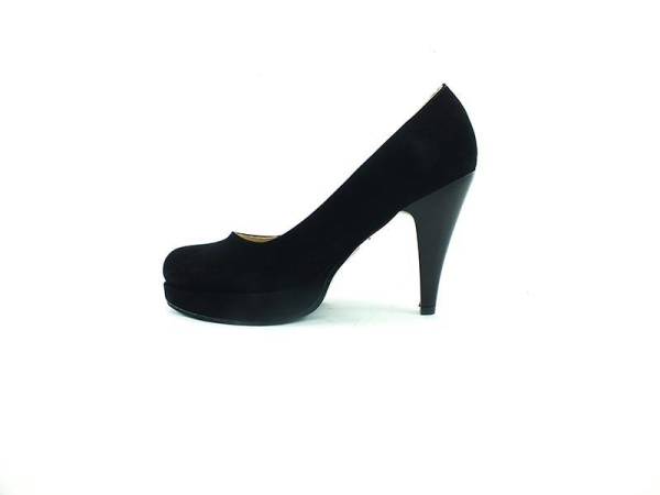 Çarıkçım Stiletto Topuklu Ayakkabı xSiyah-Süet 61 1100