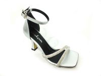 çarıkçım - Çarıkçım Taşlı Topuklu Kadın Ayakkabı Gümüş 114 521 (1)