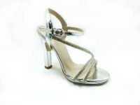 çarıkçım - Çarıkçım Taşlı Topuklu Kadın Ayakkabısı Gümüş-Ayna 114 232 (1)