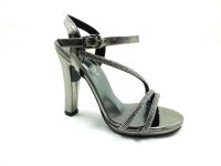 çarıkçım - Çarıkçım Taşlı Topuklu Kadın Ayakkabısı Platin-Ayna 114 232 (1)