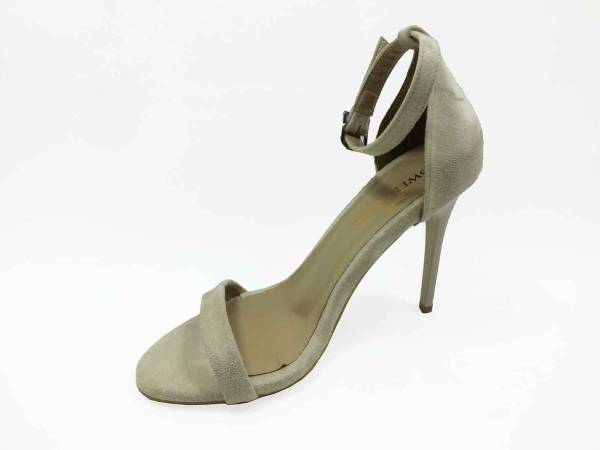 Çarıkçım Tek Bantlı Topuklu Ayakkabı Ten-Süet 19 1126