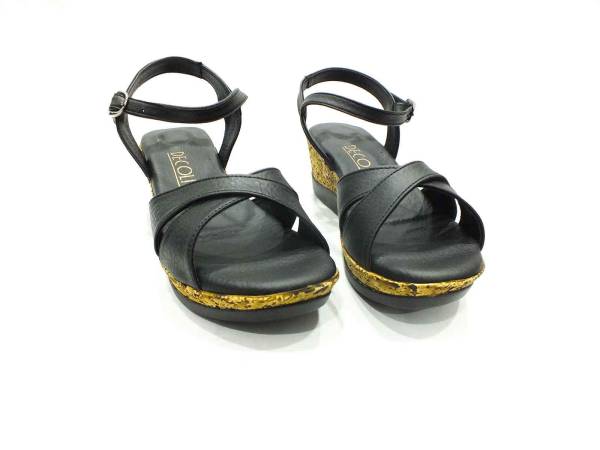 Çarıkçım Tokalı Kadın Sandaleti Siyah 133 A-03