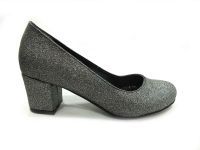 Çarıkçım Topuklu Bayan Ayakkabı Platin-Simli 61 301 - Thumbnail