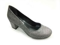 Çarıkçım Topuklu Bayan Ayakkabı Platin-Simli 61 301 - Thumbnail