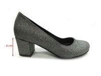 Çarıkçım Topuklu Bayan Ayakkabı Platin-Simli 61 301 - Thumbnail