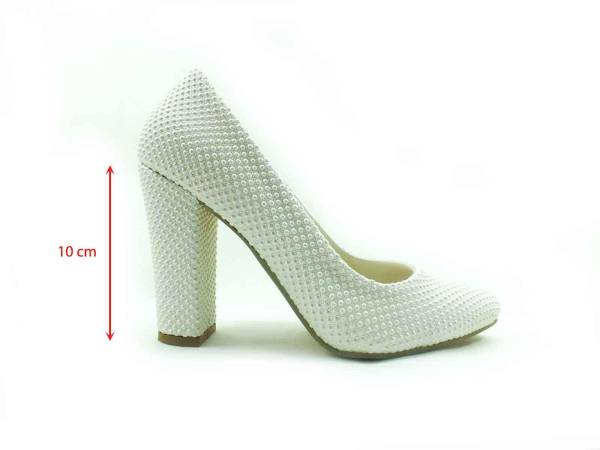 Çarıkçım Topuklu Bayan Ayakkabı - Sedef-Boncuk - 800