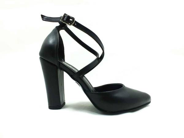 Çarıkçım Topuklu Bayan Ayakkabı Siyah 61 660