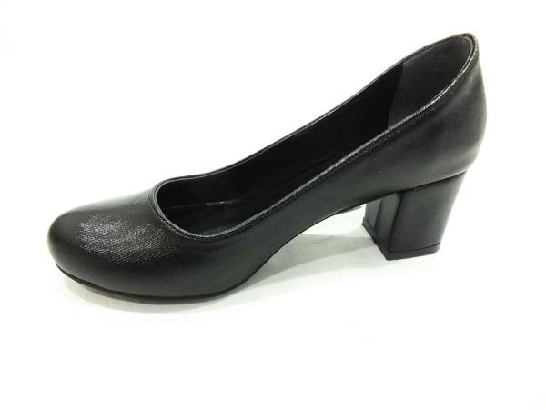 Çarıkçım Topuklu Bayan Ayakkabı Siyah-Perde 61 301