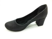 Çarıkçım Topuklu Bayan Ayakkabı Siyah-Simli 61 301 - Thumbnail