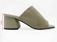 Çarıkçım Topuklu Kadın Terliği Bej 118 22 - Thumbnail