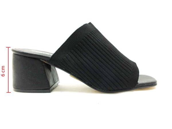 Çarıkçım Topuklu Kadın Terliği Siyah 118 22