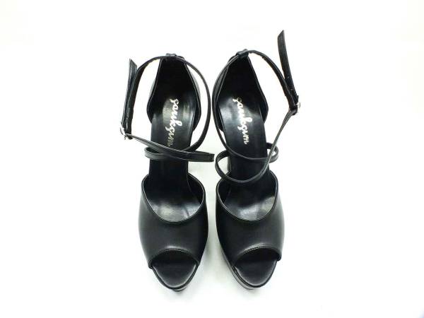 Çarıkçım Topuklu Platform Bayan Ayakkabı Siyah 61 060