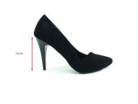 Çarıkçım Topuklu-Stiletto Ayakkabı xSiyah-Süet 61 701 - Thumbnail
