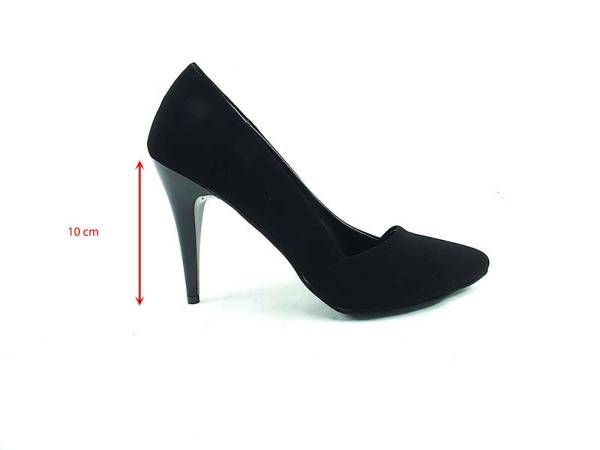 Çarıkçım Topuklu-Stiletto Ayakkabı xSiyah-Süet 61 701
