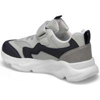 Cırtlı Çocuk Spor Ayakkabı - Gri-Laci - Race - Thumbnail