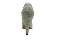 Topuklu Platform Bayan Ayakkabı - Sedef-Dantel - 1810 - Thumbnail